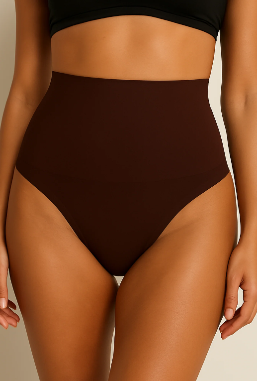 Maya High-Waist Thong 3-Pack Cocoa Brown