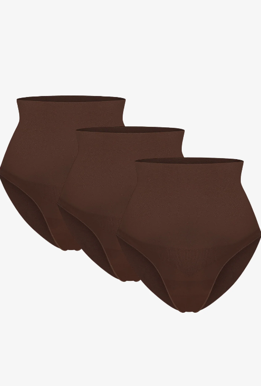 Maya High-Waist Brief 3-Pack Cocoa Brown